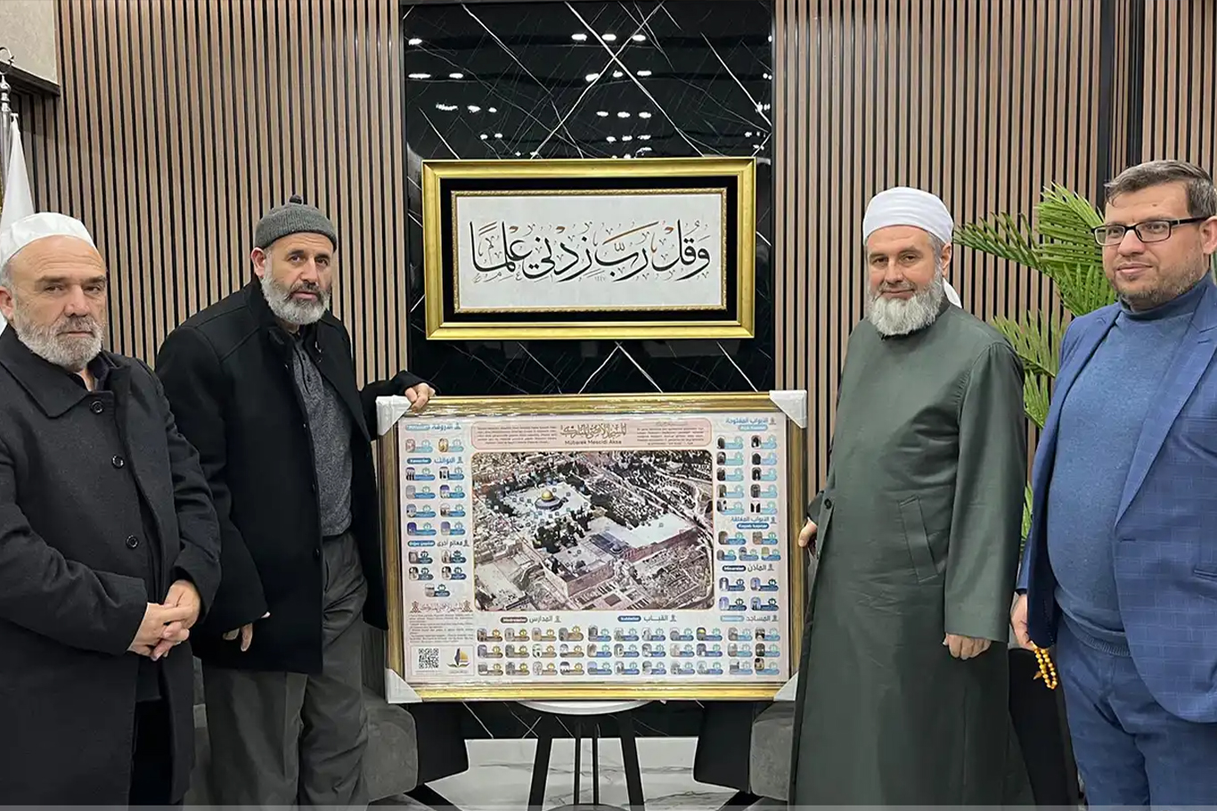 Filistin Âlimler Birliği Başkanı Tekruri'den İTTİHADUL ULEMA İstanbul Temsilciliğine Ziyaret